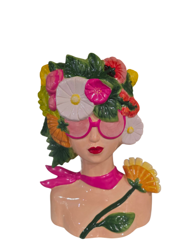 Jarrón Mujer Floral